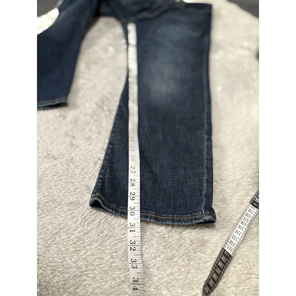 Lucky Brand 121 Slim Straight Mens Blue Denim Jeans 36x30 Act 38x30 Stretch‎